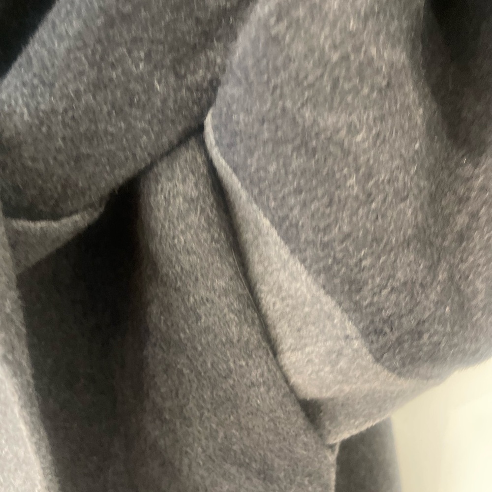 Diane Von Furstenberg Charcoal Wool Coat - Picture 4 of 8